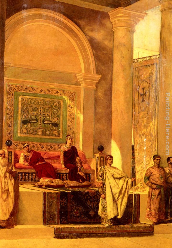 The Throne Room In Byzantium painting - Benjamin Jean Joseph Constant The Throne Room In Byzantium art painting